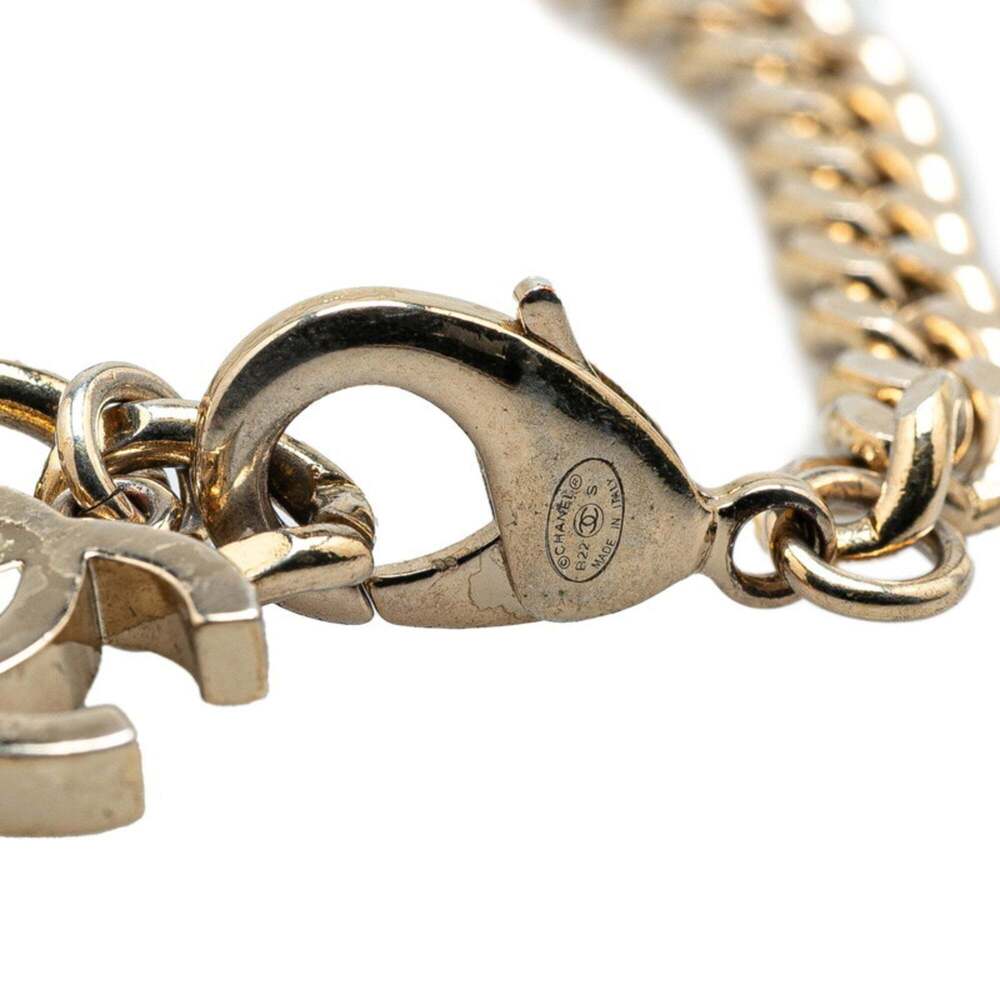 CHANEL Authentic Silver Logo Charm Bracelet - Picture 6 of 7